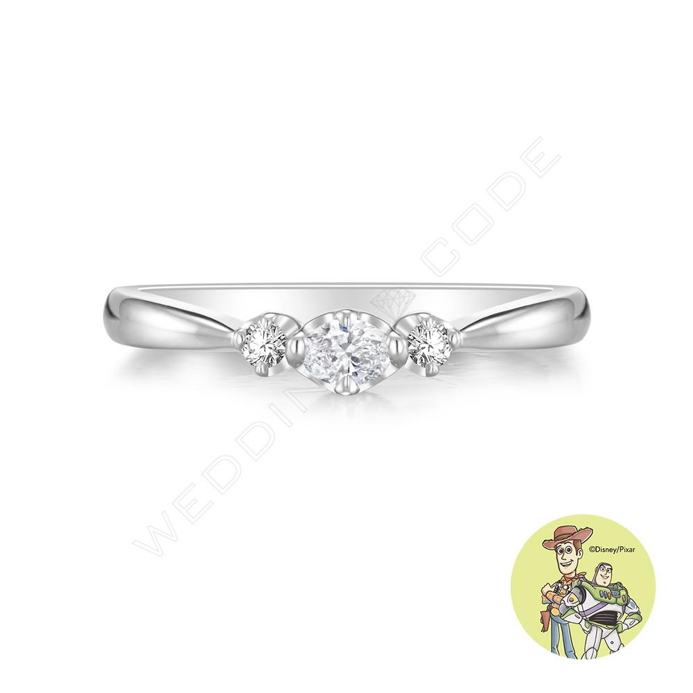 ｜WEDDING CODE｜★玩具總動員 女戒 0.13 克拉 4709鉑金